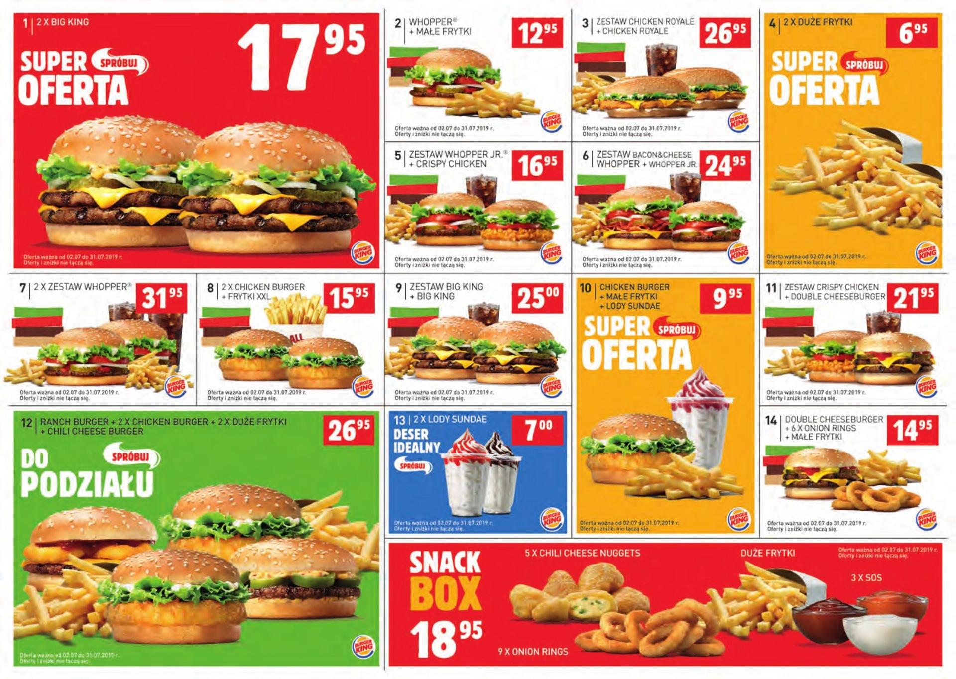 Gazetka promocyjna BURGER KING str. 1