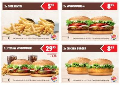 Kupony Burger King